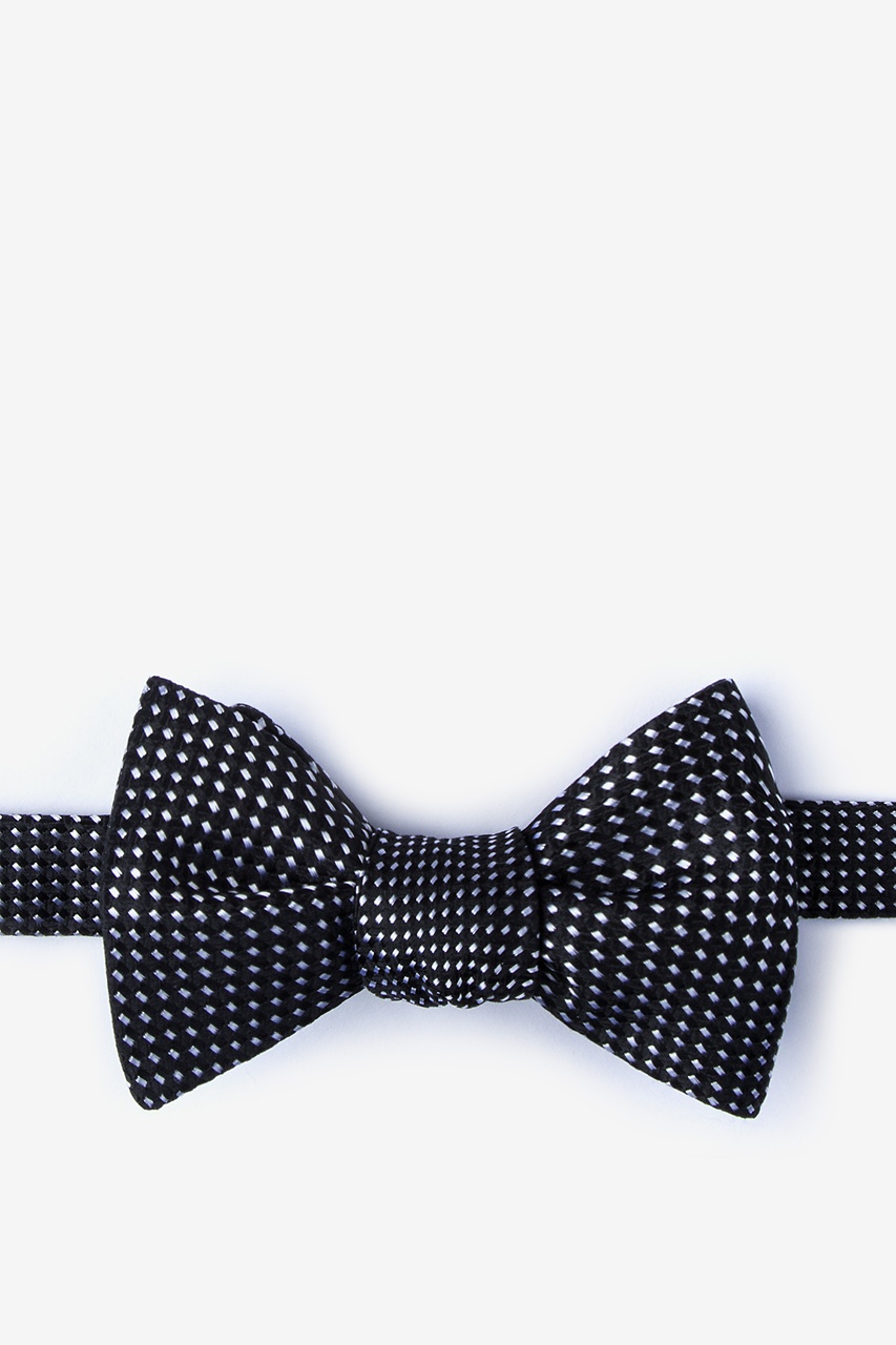 GROOTE BLACK SELF-TIE BOW TIE