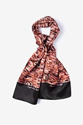 Heart Health Black Oblong Scarf Photo (0)