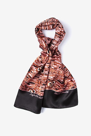 _Heart Health Black Oblong Scarf_