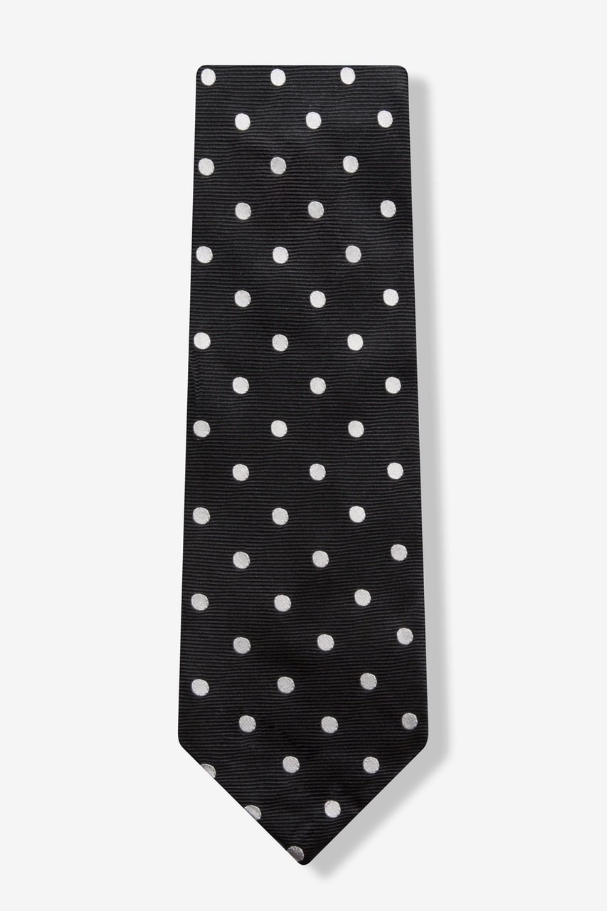 polka dot tie black