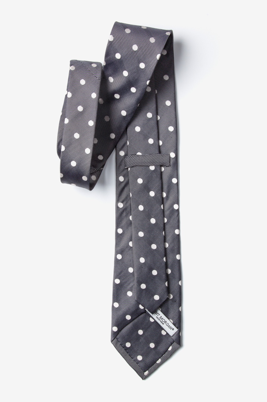 Black Silk Ivory Polka Dot Tie | Ties.com