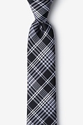 Leyte Black Skinny Tie Photo (0)