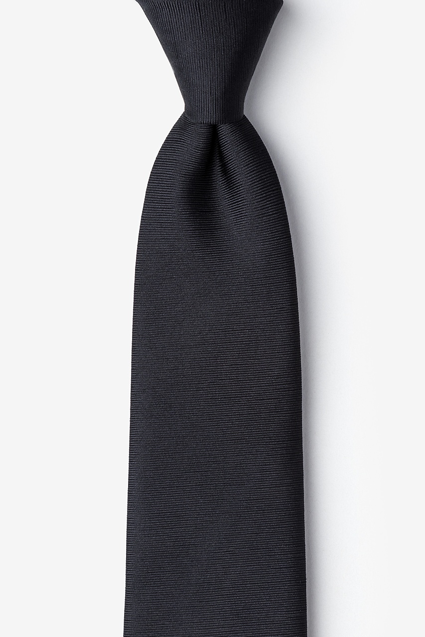 Black Silk Lombok Extra Long Tie | Ties.com