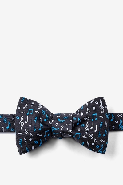 Black Silk Lookin' Sharp Self-Tie Bow Tie