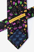 Mardi Gras Masquerade Black Extra Long Tie Photo (2)