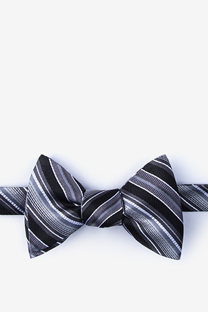 Moy Black Self-Tie Bow Tie