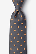 Orange Polka Dot Black Tie Photo (0)