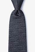 Pearch Black Extra Long Tie Photo (0)