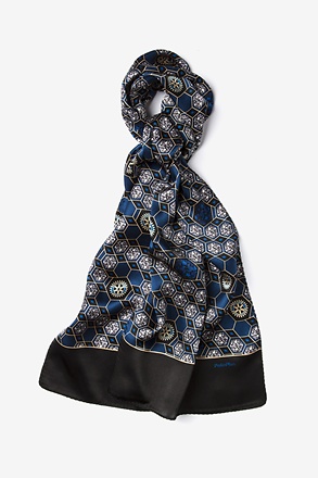 _Polio Plus Black Oblong Scarf_