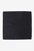 Polka Dot Black Pocket Square Photo (1)