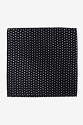 Polka Dot Black Pocket Square Photo (1)