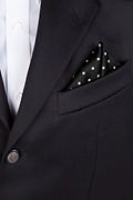 Polka Dot Black Pocket Square Photo (2)