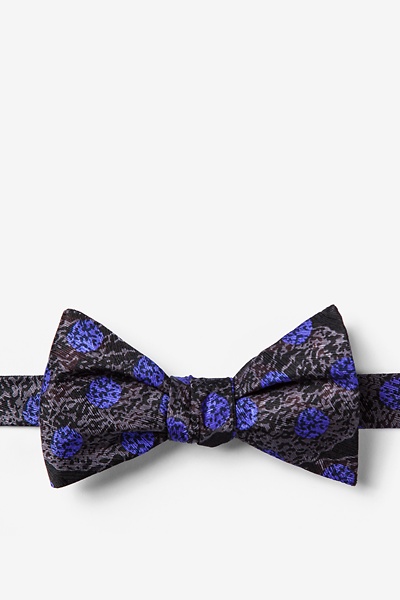 Black Silk Rhinovirus Self-Tie Bow Tie