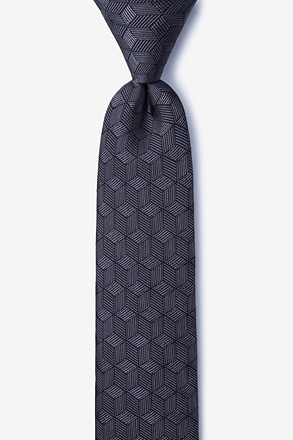 Salt Black Skinny Tie