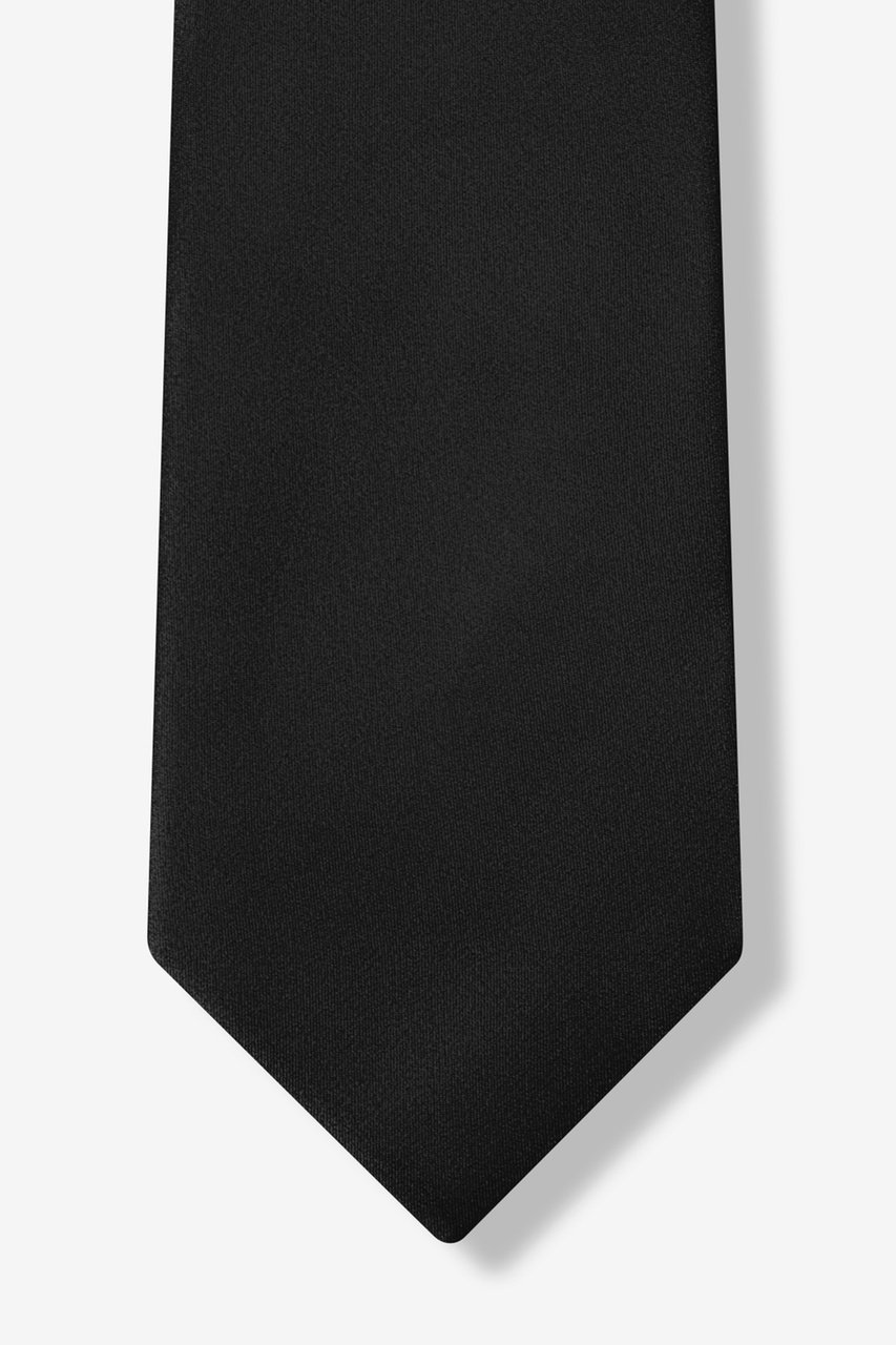 The Essential Black Extra Long Tie Photo (5)