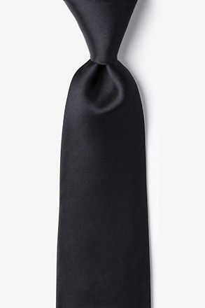 The Essential Black Extra Long Tie