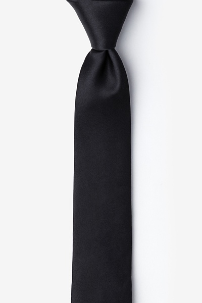 Black Silk The Essential Black Skinny Tie