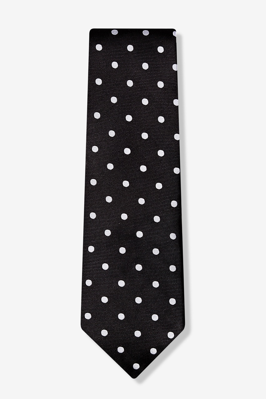 Black Silk White Polka Dot Tie | Ties.Com