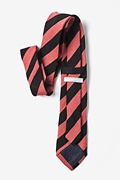 Black and Coral Rotterdam Stripe Tie Photo (2)