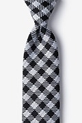 Black Brussels Plaid Tie Photo (0)