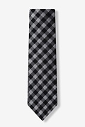 Black Hanover Check Tie Photo (1)