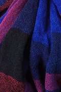 Blue Anchorage Tartan Knit Scarf Photo (0)