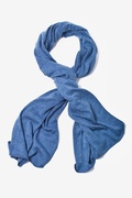 Blue Heathered Scarf Photo (2)