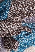 Helsinki Heathered Blue Knit Scarf Photo (0)