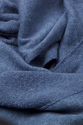 Mens Heathered Solid Blue Knit Scarf Photo (3)