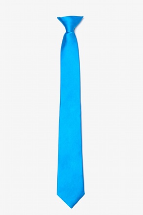 _Blue Aster 19" clip on Clip-on Tie_
