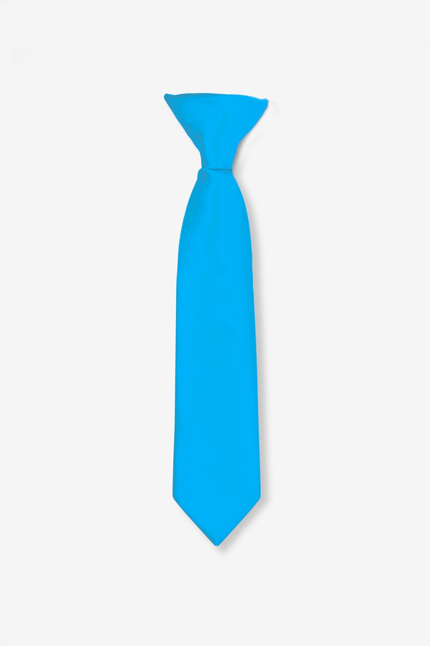 Blue Aster Clip-on Tie For Boys Photo (0)
