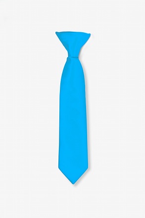 _Blue Aster Clip-on Tie For Boys_