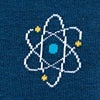 Blue Carded Cotton Atomic Nucleus Sock