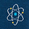 Blue Carded Cotton Atomic Nucleus Sock