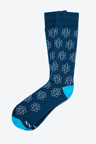 Blue Carded Cotton Atomic Nucleus Sock | Ties.com