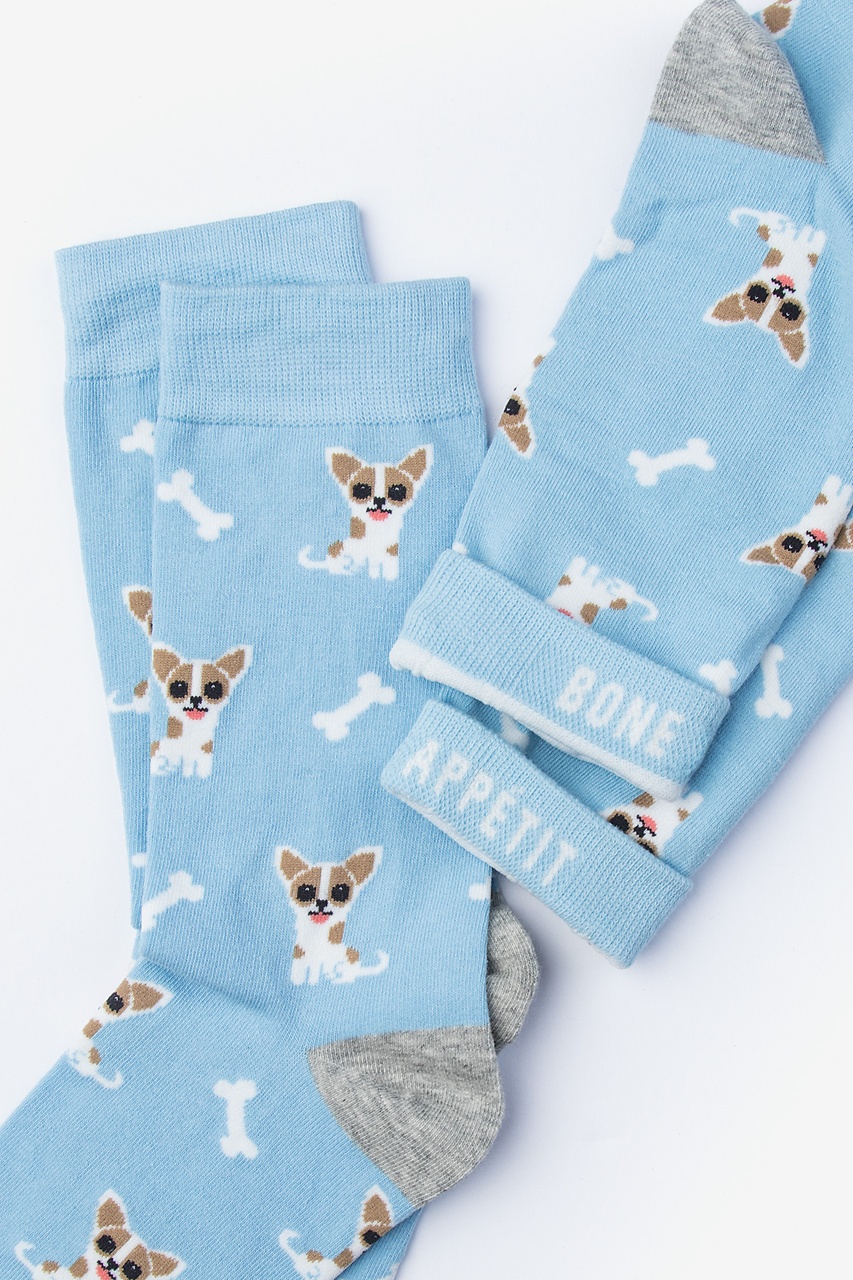 Chihuahua Dog Blue Women's Sock Photo (1)