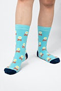 Breakfast, Ahoy! Blue Small-Medium Sock Photo (2)