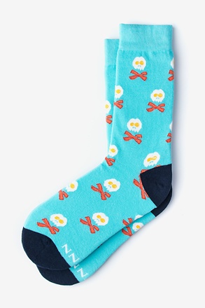 Breakfast, Ahoy! Blue Women's Sock