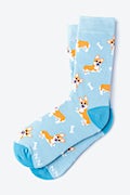 Corgi Gang Blue His & Hers Socks Photo (2)