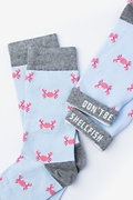 Crab Blue Women's Sock Photo (1)