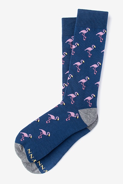 Blue Flamingo Socks | Animal Socks | Ties.com