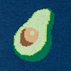 Avocado Blue Sock