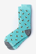 Bee Blue Women's Sock Photo (0)