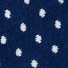 Blue Carded Cotton Laguna Polka Dot No-Show Sock