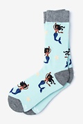 Mermaid Blue Women's Sock Photo (0)