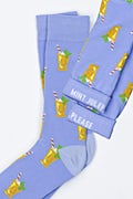 Mint Julep, Please Blue Medium-Large Sock Photo (1)