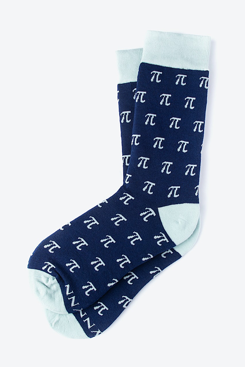 Pi Is Forever Blue His & Hers Socks Photo (2)