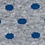 Blue Carded Cotton Power Dots Medium-Large Sock