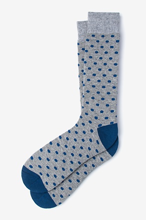 _Power Dots Blue Medium-Large Sock_