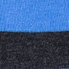Blue Carded Cotton Rugby Stripe Medium-Large Sock